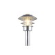 Trio-462060186 - Ruvuma - Silver Bollard with Clear Glass Diffuser IP44