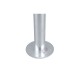 Trio-462060186 - Ruvuma - Silver Bollard with Clear Glass Diffuser IP44