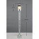 Trio-462060186 - Ruvuma - Silver Bollard with Clear Glass Diffuser IP44