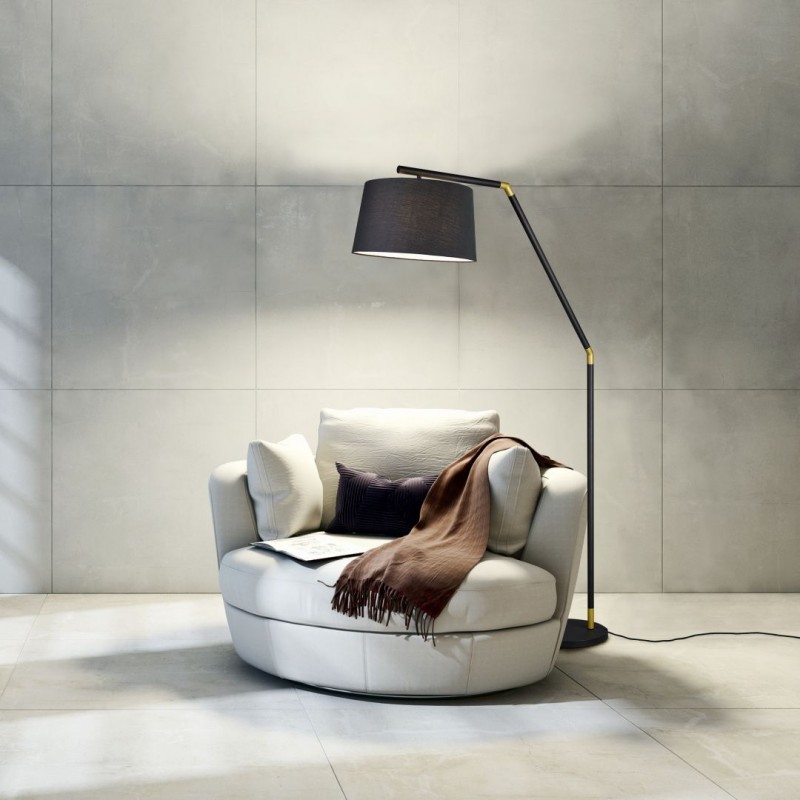 - Tracy - Matt Black Floor Lamp Trio-462100132 - Tracy - Matt Black Floor Lamp
