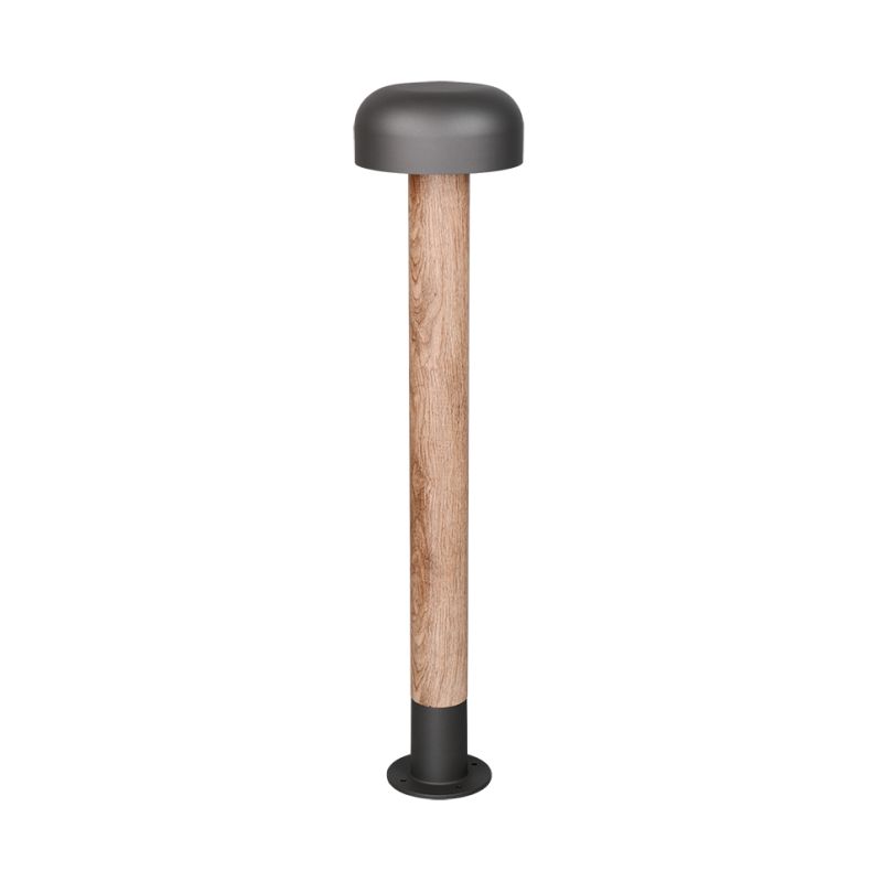 - Fraser - Anthracite & Wood Imitation Post IP54 Trio-462560135 - Fraser - Anthracite & Wood Imitation Post IP54