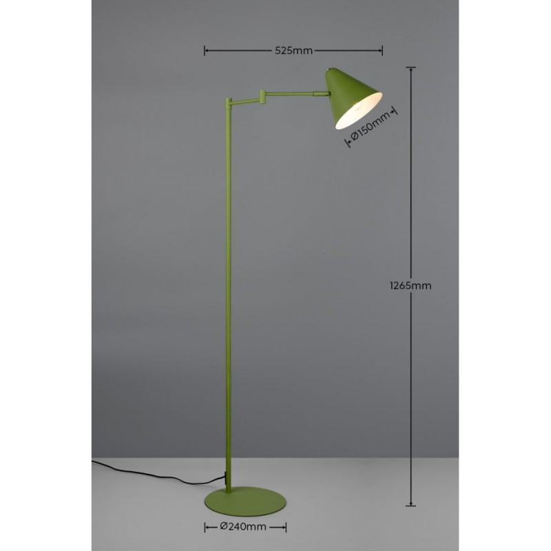 Trio-463900115 - Cosima - Green Floor Lamp