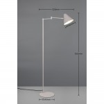 Cosima - Warm Grey Floor Lamp