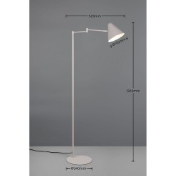 Cosima - Warm Grey Floor Lamp