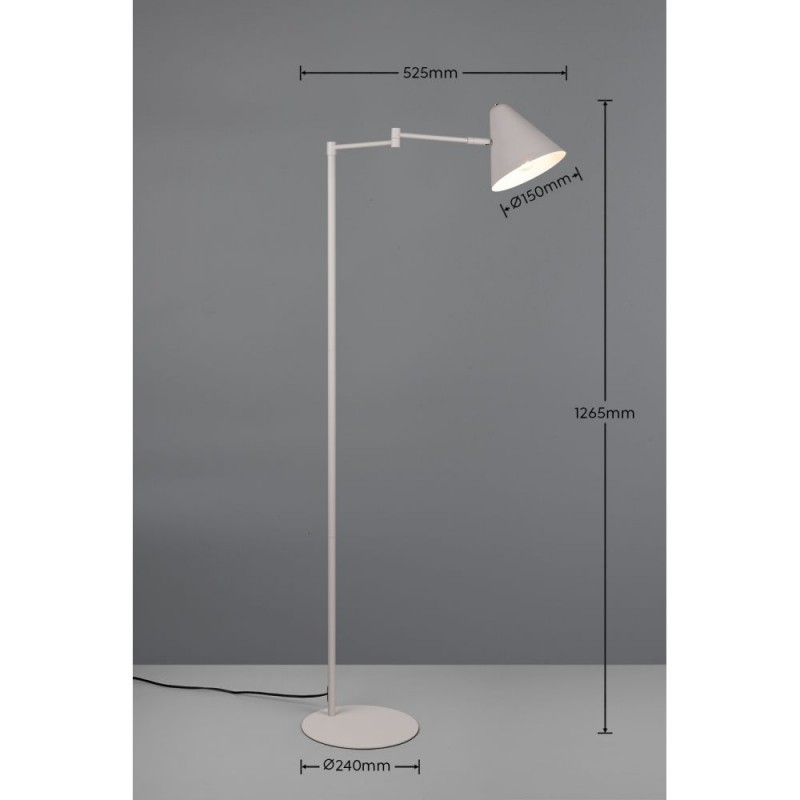 Trio-463900176 - Cosima - Warm Grey Floor Lamp