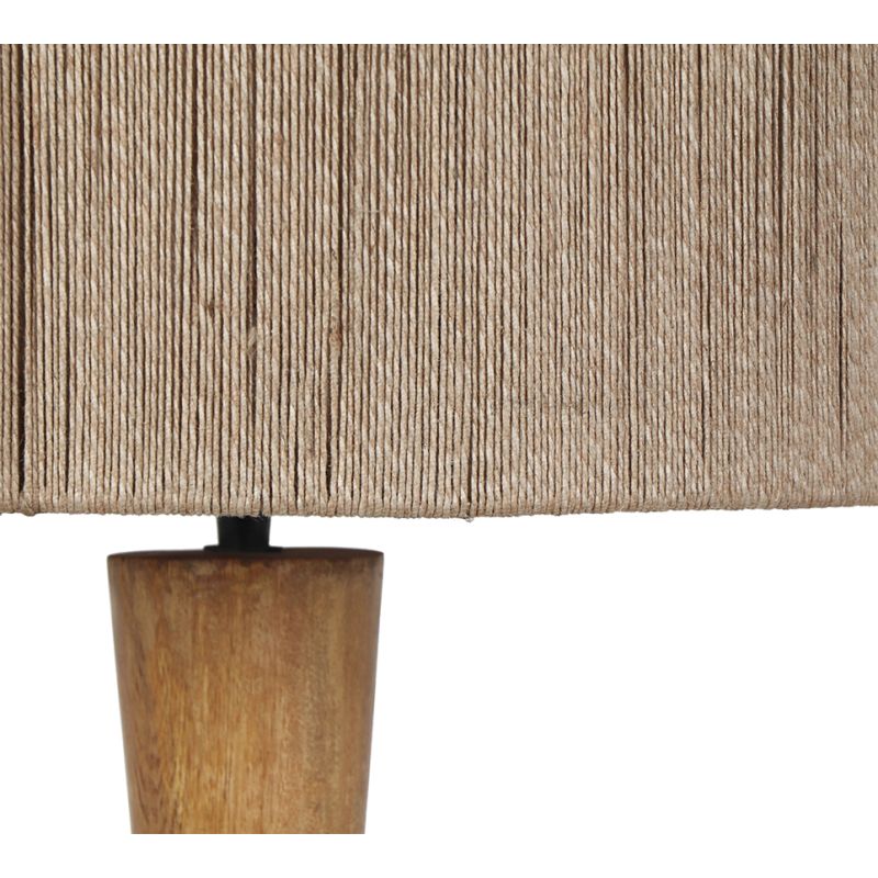 - Toba - Wood Floor Lamp with Natural Jute Trio-467200130 - Toba - Wood Floor Lamp with Natural Jute