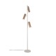 Trio-467700365 - Soka - Coffee & Warm Grey Ribbed Floor Lamp