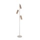 Trio-467700365 - Soka - Coffee & Warm Grey Ribbed Floor Lamp