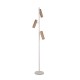 Trio-467700365 - Soka - Coffee & Warm Grey Ribbed Floor Lamp