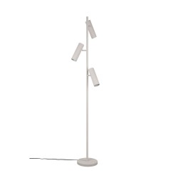 Soka - Warm Grey Ribbed Floor Lamp