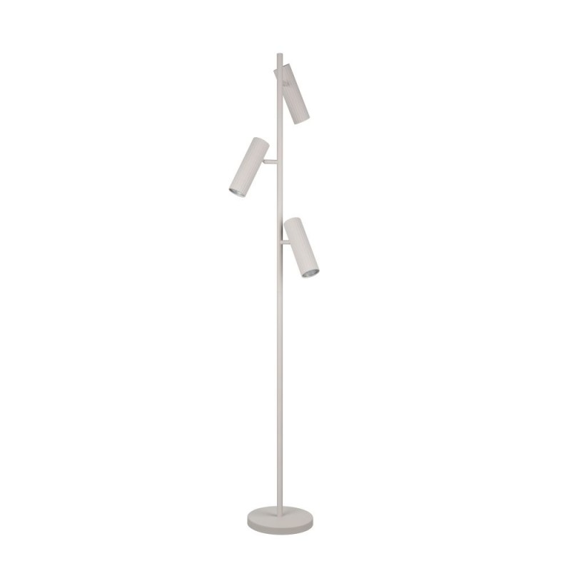 Trio-467700376 - Soka - Warm Grey Ribbed Floor Lamp