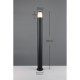 Trio-469460142 - Volga - Anthracite Bollard with White Diffuser