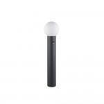 Mures - Anthracite PIR Post with White Glass IP44