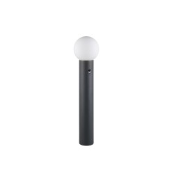 Mures - Anthracite PIR Post with White Glass IP44