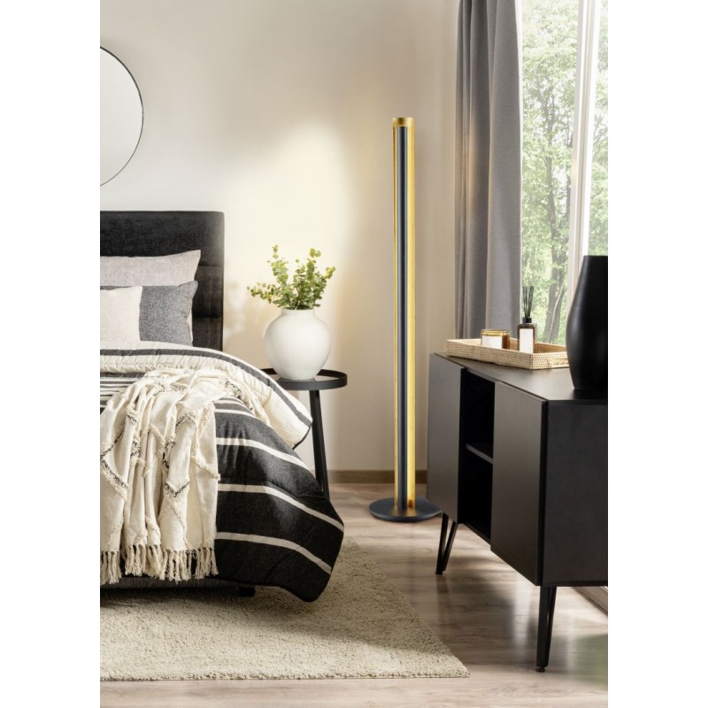 - Texel - Gold & Black LED Floor Lamp Trio-474410179 - Texel - Gold & Black LED Floor Lamp
