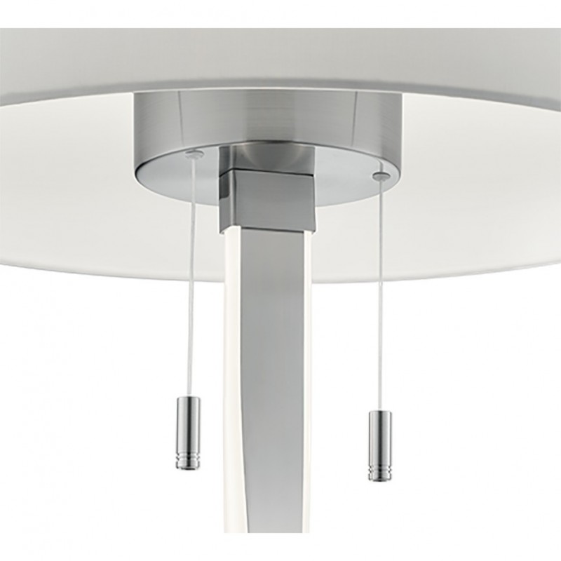 - Nandor - Matt Nickel LED Floor Lamp with White Shade Trio-475310307 - Nandor - Matt Nickel LED Floor Lamp with White Shade