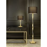 Nandor - Gold LED Floor Lamp with Black Shade Nandor - Gold LED Floor Lamp with Black Shade