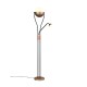 Trio-478310265 - Chris - Coffee Mother & Child LED Floor Lamp with Crystal Effect