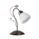 Traditio - Antique Rust Table Lamp with Alabaster Glass Traditio - Antique Rust Table Lamp with Alabaster Glass