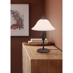 Rustica - Rustic Table Lamp with White Glass Rustica - Rustic Table Lamp with White Glass