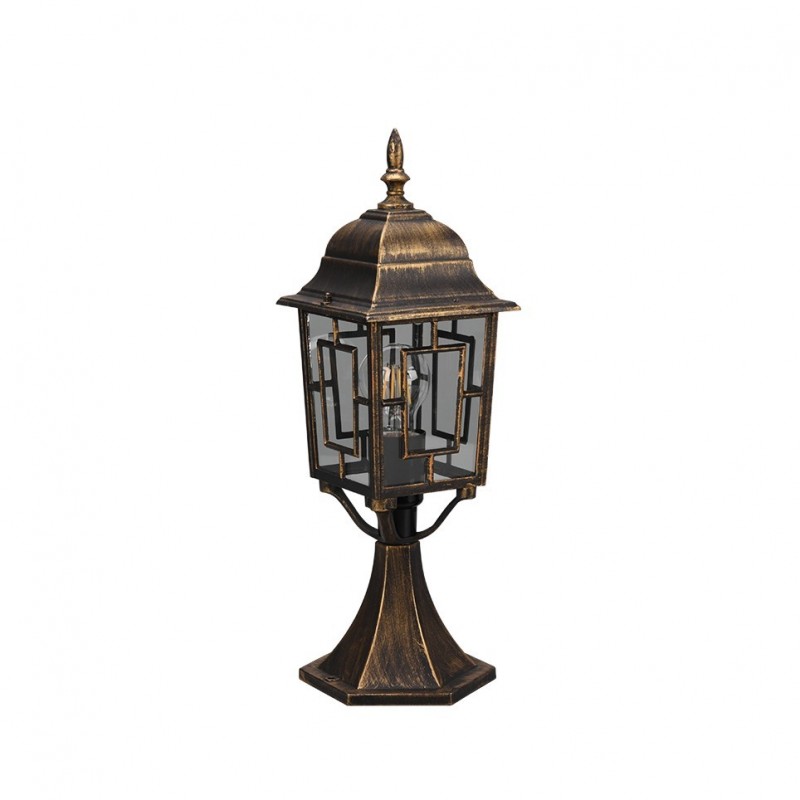 - Volturno - Black & Gold Pedestal with Clear Diffuser Trio-505960128 - Volturno - Black & Gold Pedestal with Clear Diffuser