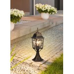Volturno - Black & Gold Pedestal with Clear Diffuser Volturno - Black & Gold Pedestal with Clear Diffuser