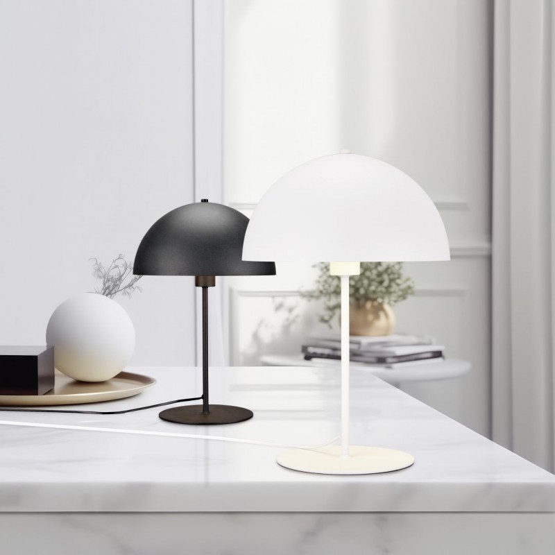 - Nola - Matt Black Table Lamp ∅ 20 cm Trio-506200132 - Nola - Matt Black Table Lamp ∅ 20 cm