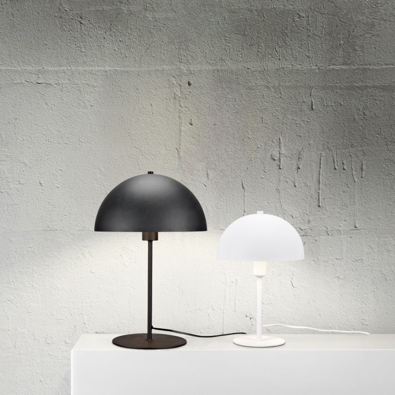 - Nola - Matt Black Table Lamp ∅ 30 cm Trio-506290132 - Nola - Matt Black Table Lamp ∅ 30 cm