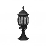 Elvo - Traditional Black Pedestal with Clear Glass
