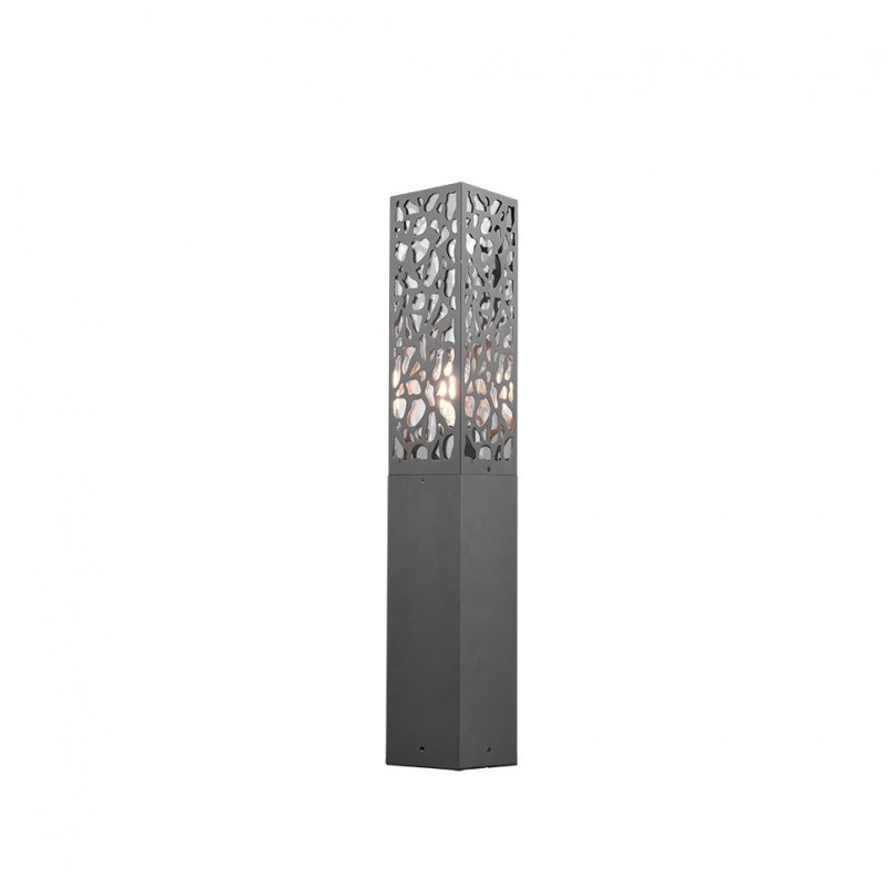 - Cooper - Decorative Anthracite Bollard IP44 Trio-507360142 - Cooper - Decorative Anthracite Bollard IP44