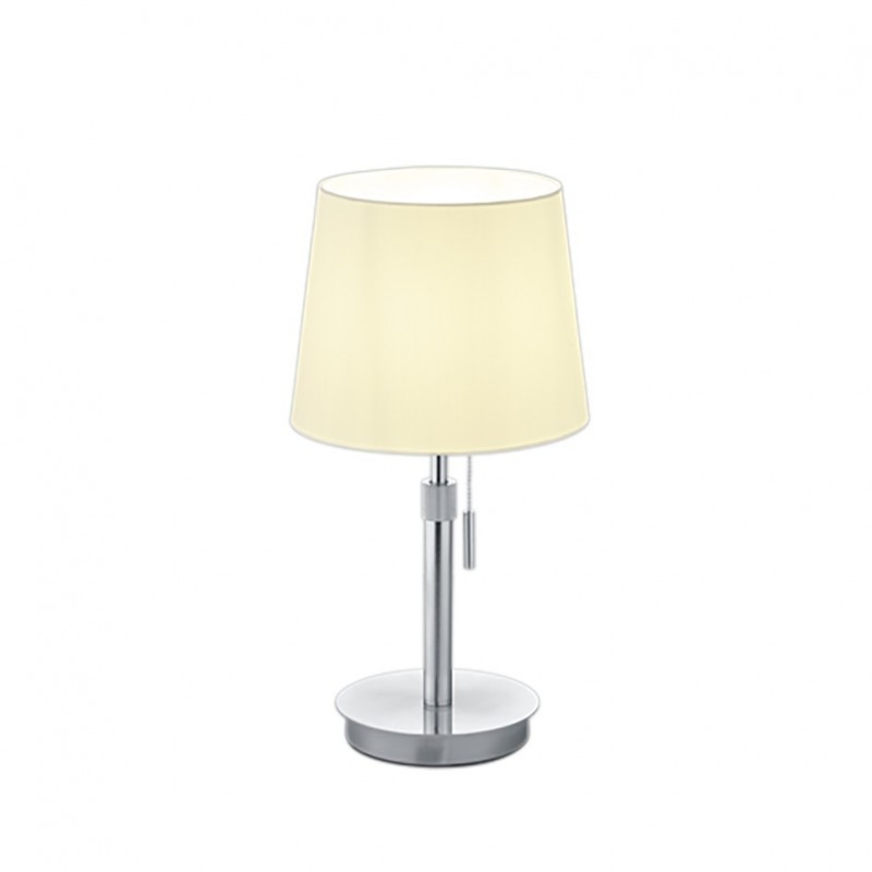 - Lyon - Matt Nickel Table Lamp with White Shade Trio-509100107 - Lyon - Matt Nickel Table Lamp with White Shade