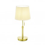 Lyon - Matt Brass Table Lamp with White Shade Lyon - Matt Brass Table Lamp with White Shade