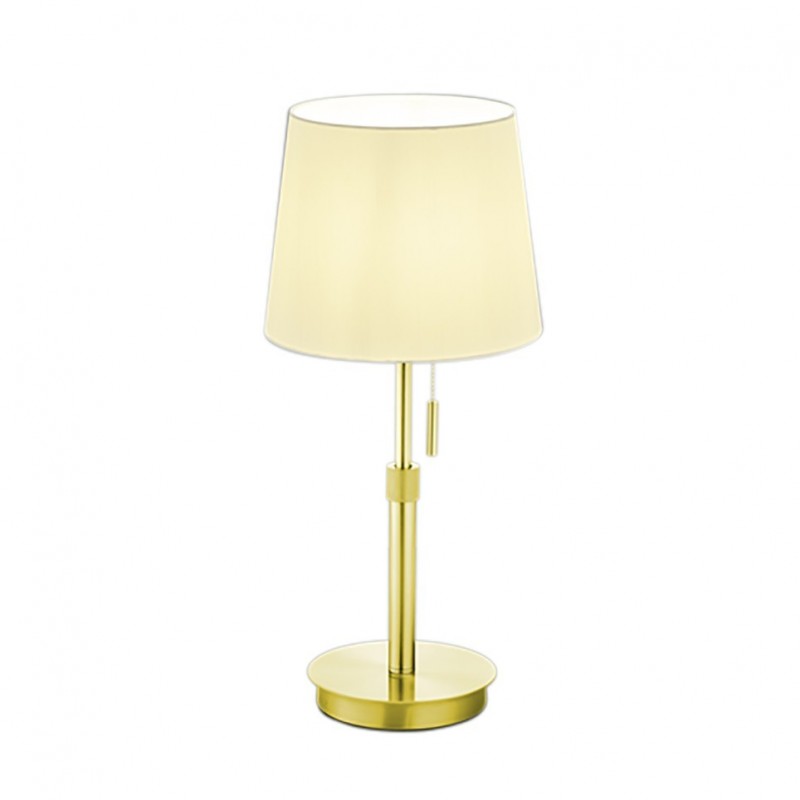 - Lyon - Matt Brass Table Lamp with White Shade Trio-509100108 - Lyon - Matt Brass Table Lamp with White Shade