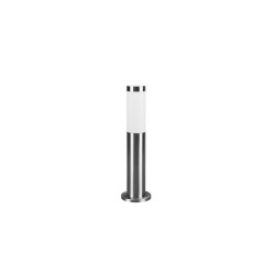 Trioto - Matt Nickel Bollard with White Diffuser