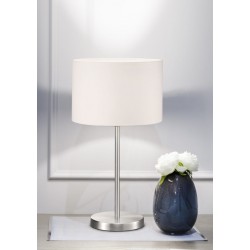 Hotel - Nickel Table Lamp with White Shade ∅ 30 cm Hotel - Nickel Table Lamp with White Shade ∅ 30 cm