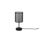 Trio-511400132 - Burton - Black Table Lamp with White & Transparent Black Shade