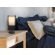 Trio-511400132 - Burton - Black Table Lamp with White & Transparent Black Shade