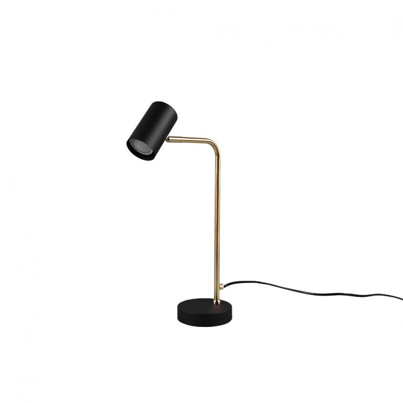 Trio-512400108 - Marley - Matt Black & Matt Brass Table Lamp