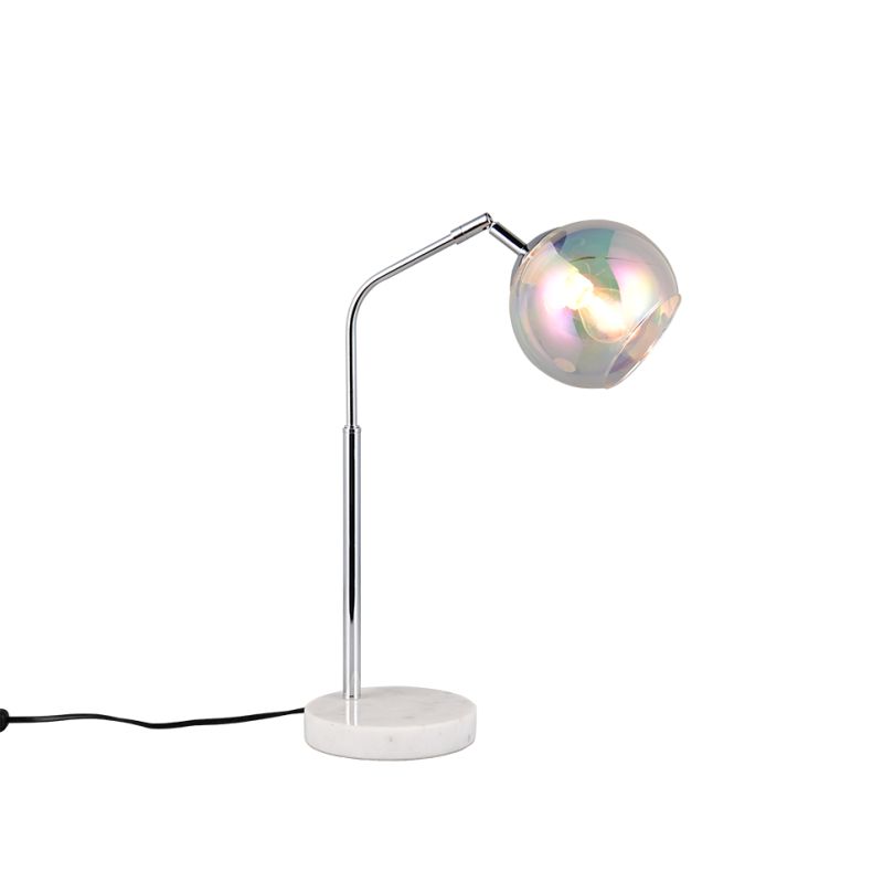 Trio-516900106 - Paxton - Chrome Table Lamp with Multicoloured Clear Glass