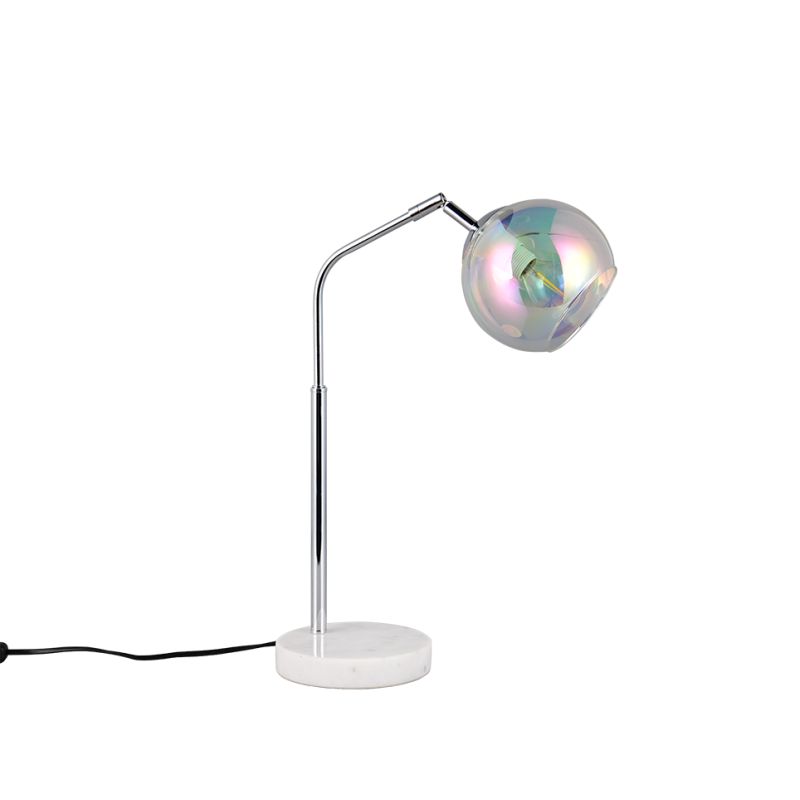 Trio-516900106 - Paxton - Chrome Table Lamp with Multicoloured Clear Glass
