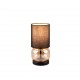 - Elio - Amber Glass & Black Table Lamp with Black Shade Trio-517800113 - Elio - Amber Glass & Black Table Lamp with Black Shade