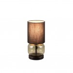 Elio - Green Glass & Black Table Lamp with Black Shade Elio - Green Glass & Black Table Lamp with Black Shade