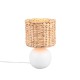 Trio-518900101 - Vina - White Ceramic Table Lamp with Natural Seagrass