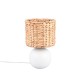 Trio-518900101 - Vina - White Ceramic Table Lamp with Natural Seagrass