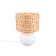 - Vina - White Ceramic Table Lamp with Natural Seagrass Trio-518990101 - Vina - White Ceramic Table Lamp with Natural Seagrass