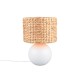 - Vina - White Ceramic Table Lamp with Natural Seagrass Trio-518990101 - Vina - White Ceramic Table Lamp with Natural Seagrass