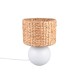 - Vina - White Ceramic Table Lamp with Natural Seagrass Trio-518990101 - Vina - White Ceramic Table Lamp with Natural Seagrass