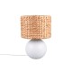 - Vina - White Ceramic Table Lamp with Natural Seagrass Trio-518990101 - Vina - White Ceramic Table Lamp with Natural Seagrass