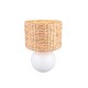 - Vina - White Ceramic Table Lamp with Natural Seagrass Trio-518990101 - Vina - White Ceramic Table Lamp with Natural Seagrass