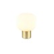 - Diva - Matt Brass Table Lamp with Ribbed White Glass Trio-519800108 - Diva - Matt Brass Table Lamp with Ribbed White Glass